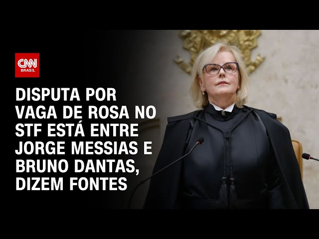 Disputa por vaga de Rosa no STF está entre Jorge Messias e Bruno Dantas, dizem fontes | LIVE CNN