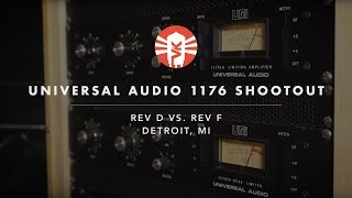Video thumbnail for Universal Audio 1176 Compressor Shootout - Rev D vs. Rev F by Vintage King