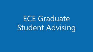 UCSD ECE Graduate Student Advising Tutorial