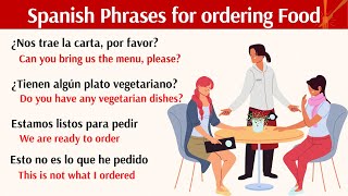Spanish Phrases for Ordering Food.How to order Food in Spanish.