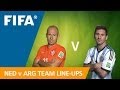 Netherlands v. Argentina - Team Line-ups EXCLUSIVE