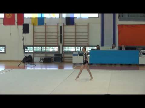 Khrystyna Pohranychna UKR  hoop junior Ness Ziona 2017