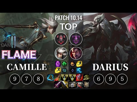 DWG Flame Camille vs Darius Top - KR Patch 10.14