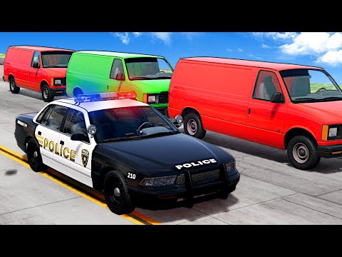 BLENDING IN During a POLICE CHASE! (BeamNG)