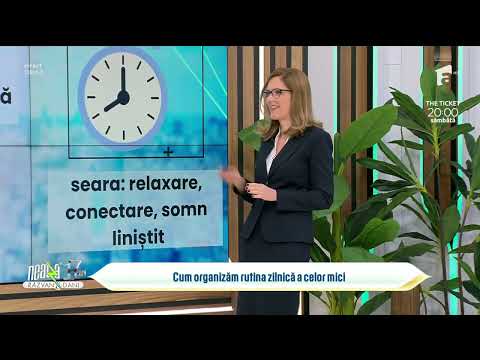 Rutina zilnică la copii | Detalii oferite de Andreea Deconescu