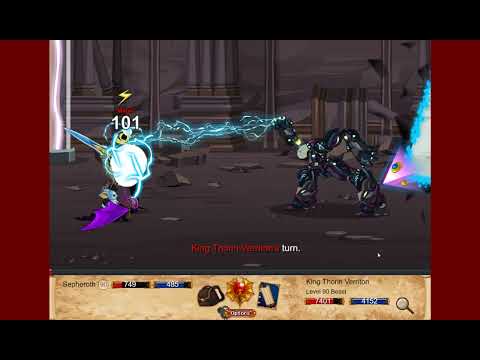 DragonFable - ChaosWeaver (with UOK only) vs Pepega King Thorin