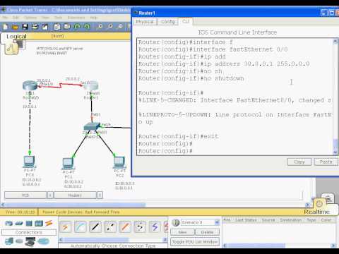 HTTP,NTP,SYSLOG server in Packet tracer