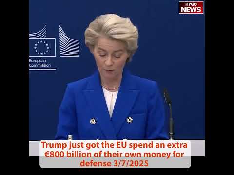 Trump: 'More Difficult to Deal with Ukraine Than Russia'; EU Commits €800B for Defense; 93% Private-Sector Jobs