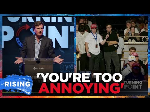 Tucker Carlson CONFRONTED By Student Over Trump 2020 ELECTION Texts, NET WORTH | RISING+