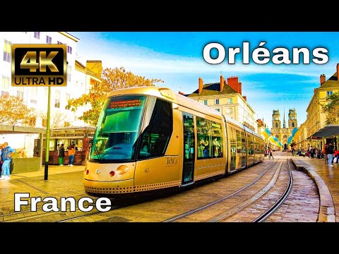 Orléans, France - City Walking Tour 4K60fps