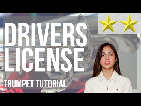 How to play drivers license by Olivia Rodrigo on Trumpet (Tutorial)
