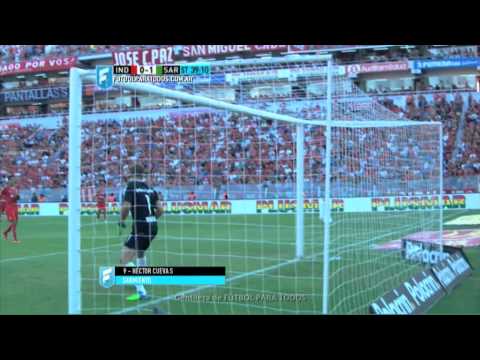 Gol de Cuevas. Independiente 0 vs. Sarmiento 1. Fecha 2. Primera División 2015. FPT