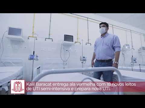 Kalil Baracat entrega Ala Vermelha com 18 novos leitos de UTI semi-intensiva e prepara nova UTI.