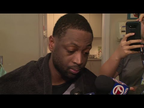 Dwyane Wade practiced with the Heat for the first time since the trade.