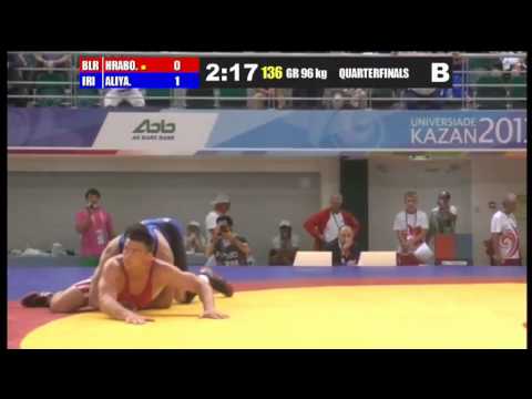 Mahdi Aliyari (Iran) vs Aleksander Hrabovik (Belarus) 96kg GR