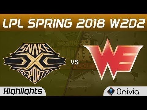 SS vs WE Highlights Game 2 LPL Spring 2018 W2D2 Snake vs Team WE by Onivia