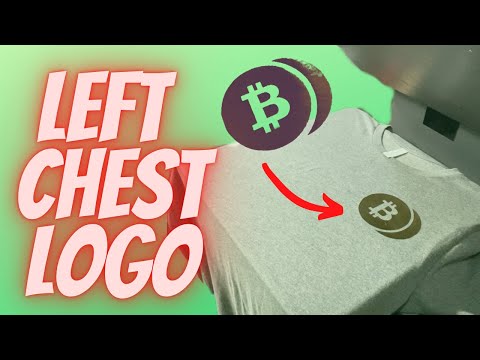 Easiest  left chest logo placement w/ heat press (hoodies, t-shirts, long sleeves)