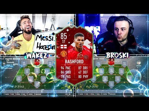 FIFA 20: FUTMAS RASHFORD Squad Builder Battle 🔥🔥 Gamerbrother vs Wakez !!