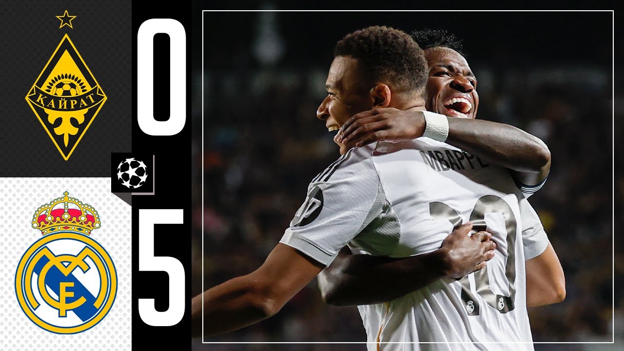 FK Kairat 0 - 5 Real Madrid CF highlights