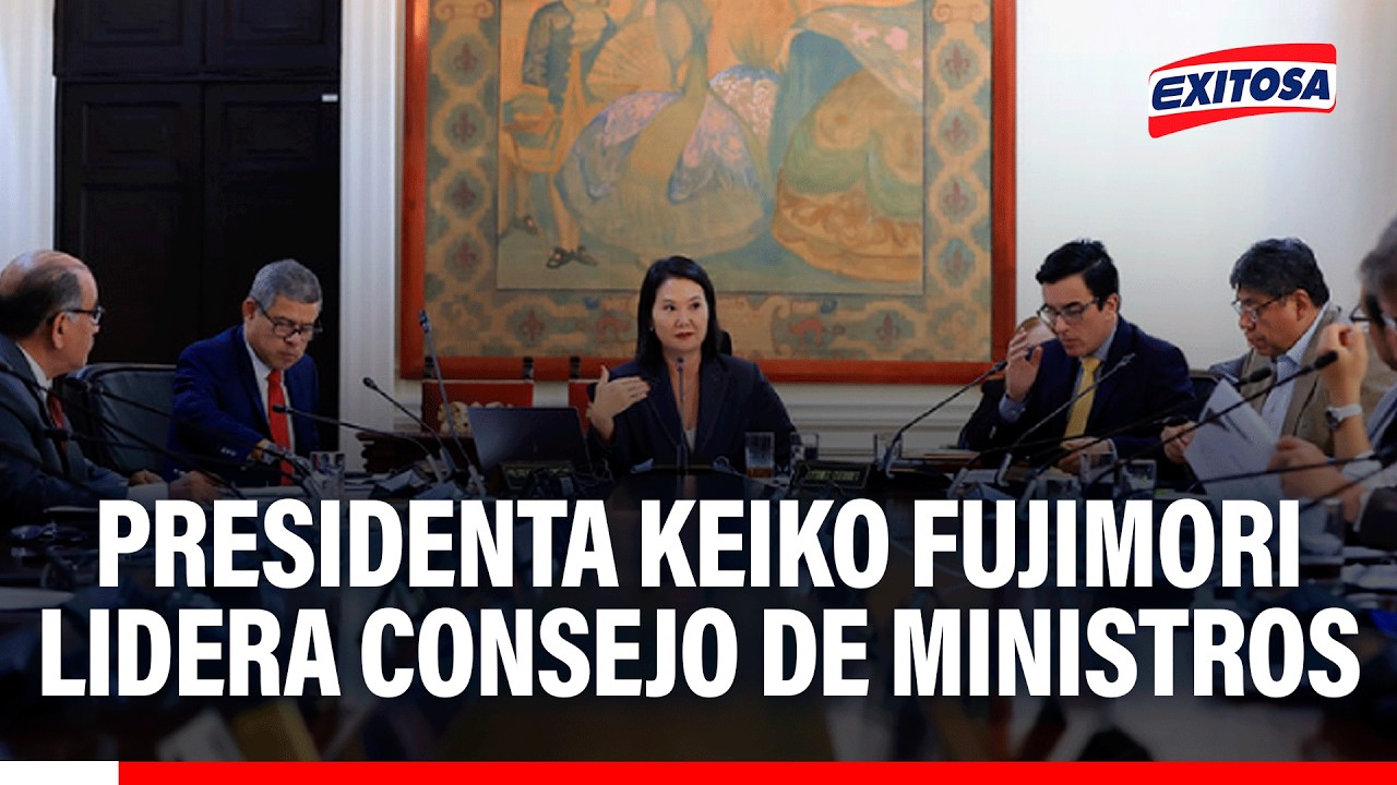 🔴🔵 Tras su llegada de Estados Unidos, la presidenta Fujimori lidera sesión de Consejo de Ministros