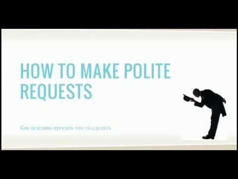 How to make polite requests - English lessons (A2/B1)