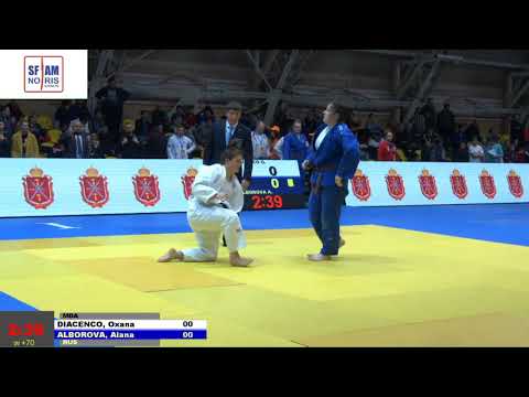 70+kg Diacenco O Alborova A 31 03 2019 T1 Кубок Европы по дзюдо среди юношей и девушек до 18 лет, Т