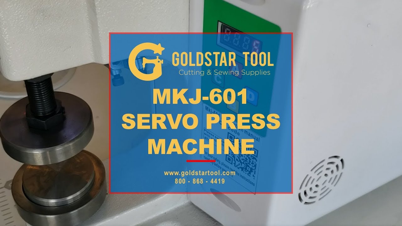 Tutorial - How to Use the MKJ-601 Servo Press Machine - Goldstartool.com - 800-868-4419