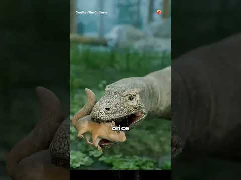 De ce puii de dragon de Komodo fug de mama lor. #romania   #facts         #curiosidades        #fyp