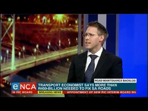 Transport economist says road maintenance will cost R416 billion
