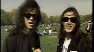 Nuno Bettencourt &amp; Gary Cherone from EXTREME in Central Park 1991