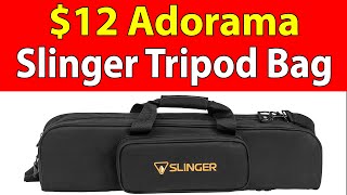 $12 Adorama Slinger Deluxe Padded Tripod Case Overview - 4k UHD