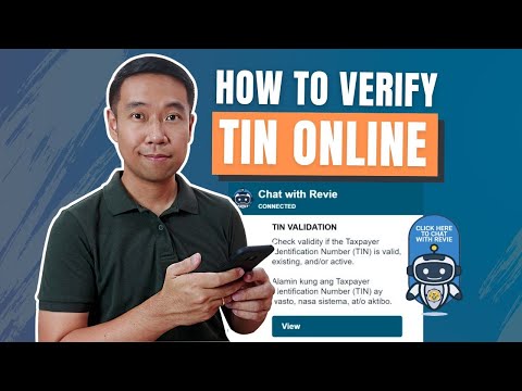 Como verificar o TIN online nas Filipinas (tagalo)