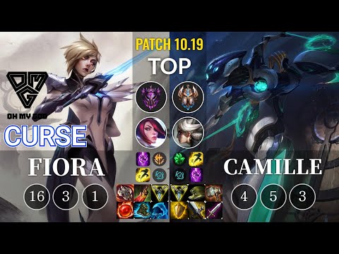 OMG Curse Fiora vs Camille Top - KR Patch 10.19