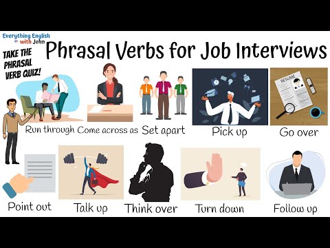 Learn how to use phrasal verbs for your next job interview
