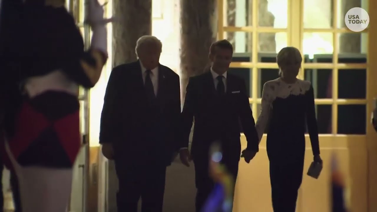 Trump says he signed deal to end Iran war while leaving Palace of Versailles dinner with Macron
