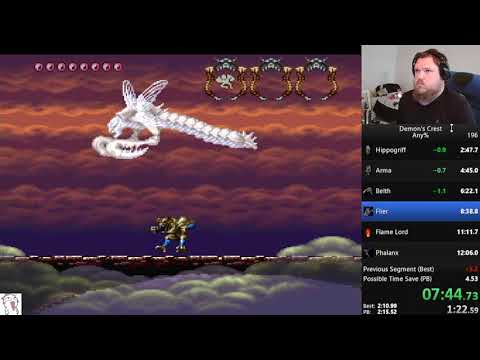 demon´s crest any% speedrun 12:05.55