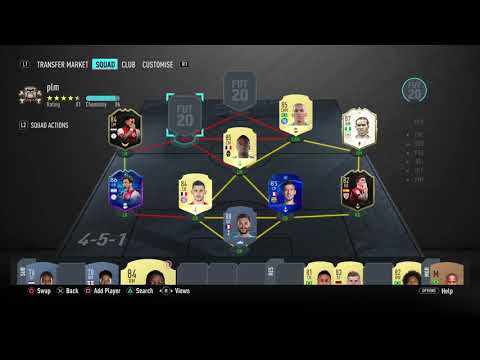 Meu time de 200k inbativeo para a wl do fifa 20