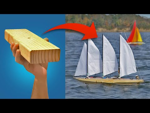 CHEAP RC SAILBOAT 2x4 challenge!