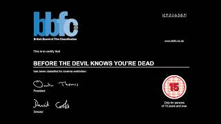 Before the Devil Knows You're Dead (4K) - BBFC Black Card