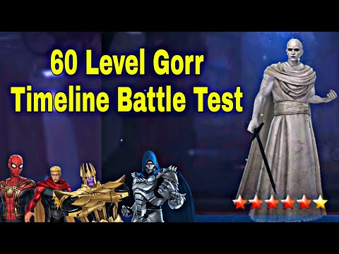 60 Level Gorr Timeline Battle Gameplay Showcase 2022 - Marvel Future Fight