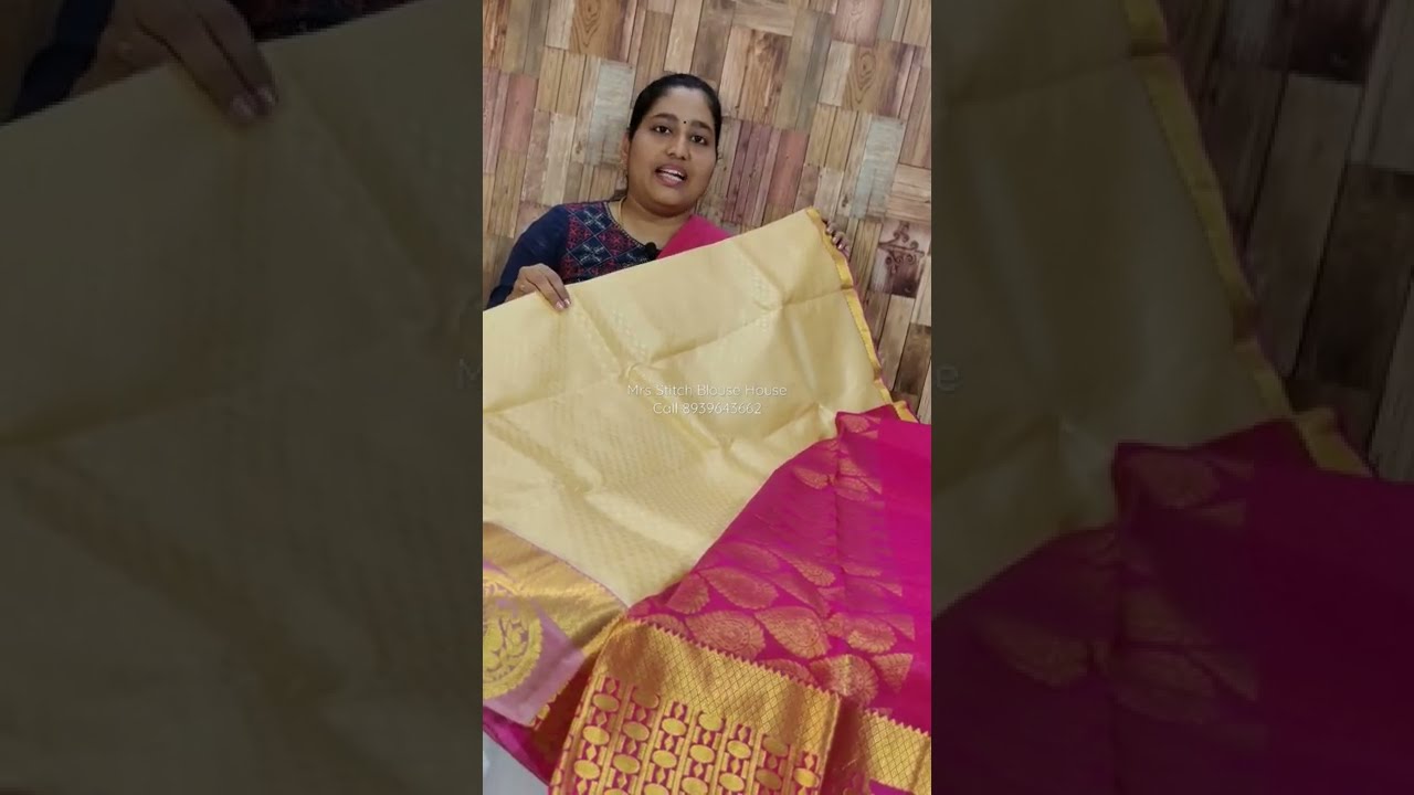 3000 Sandal Pink Silk Saree with Amazing Aari Embroidery Bridal Blouse #shorts #blouse #sewing