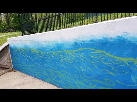 Painting a Mural in Princeton, KY - Swirly Sketch  #5