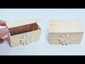 How To Make A Miniature Treasure Chest With Popsicle Sticks Popsicle Stick Crafts