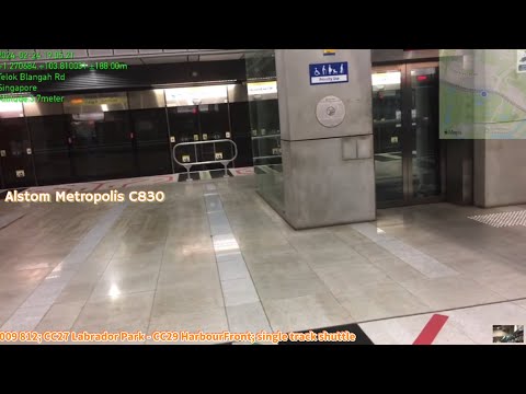 ⁴ᴷ⁶⁰ [SMRT] single track shuttle - C830 [812] CC27 Labrador Park - CC29 HarbourFront