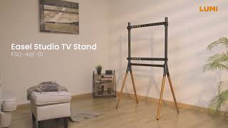 Artistic Easel Studio TV Stand with Four Legs | FS12-46F-01 | LUMI