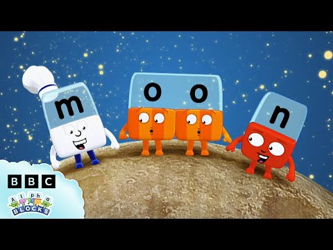 ムーン | アルファブロックス フルエピソード - S1 | 読み方を学ぼう (Moon | Alphablocks Full Episode - S1 | Learn to Read)
