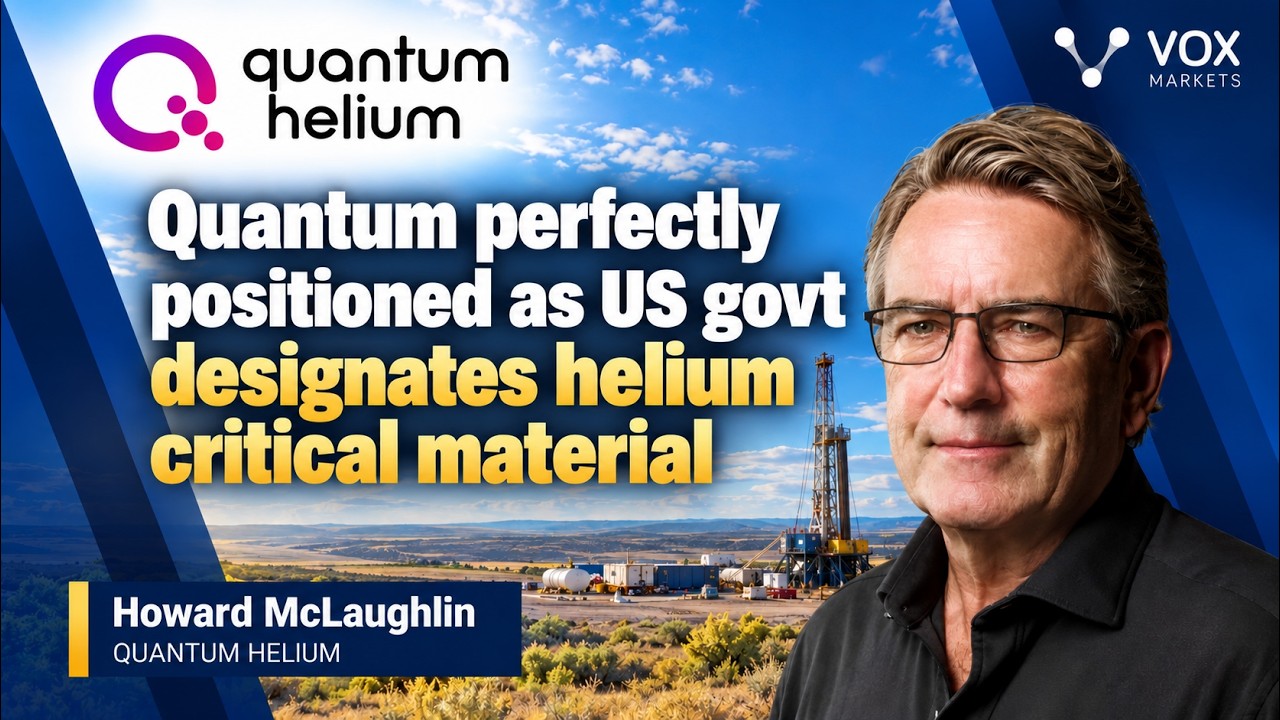 Thumbnail for Quantum Helium perfectly positioned as US govt designates helium critical material
