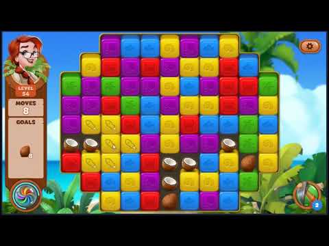 Lost Island Blast Adventure Level 54 - NO BOOSTERS 🏝️ | SKILLGAMING ✔️