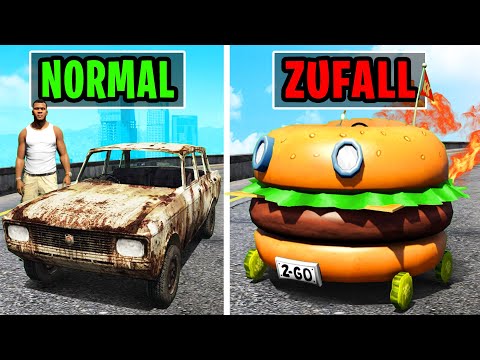 GTA 5 aber 1 CRASH = AUTO wird ZUFÄLLIG!🚗