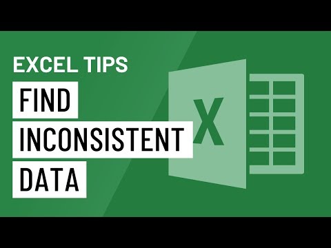 Excel Quick Tip A Trick for Finding Inconsistent Data
